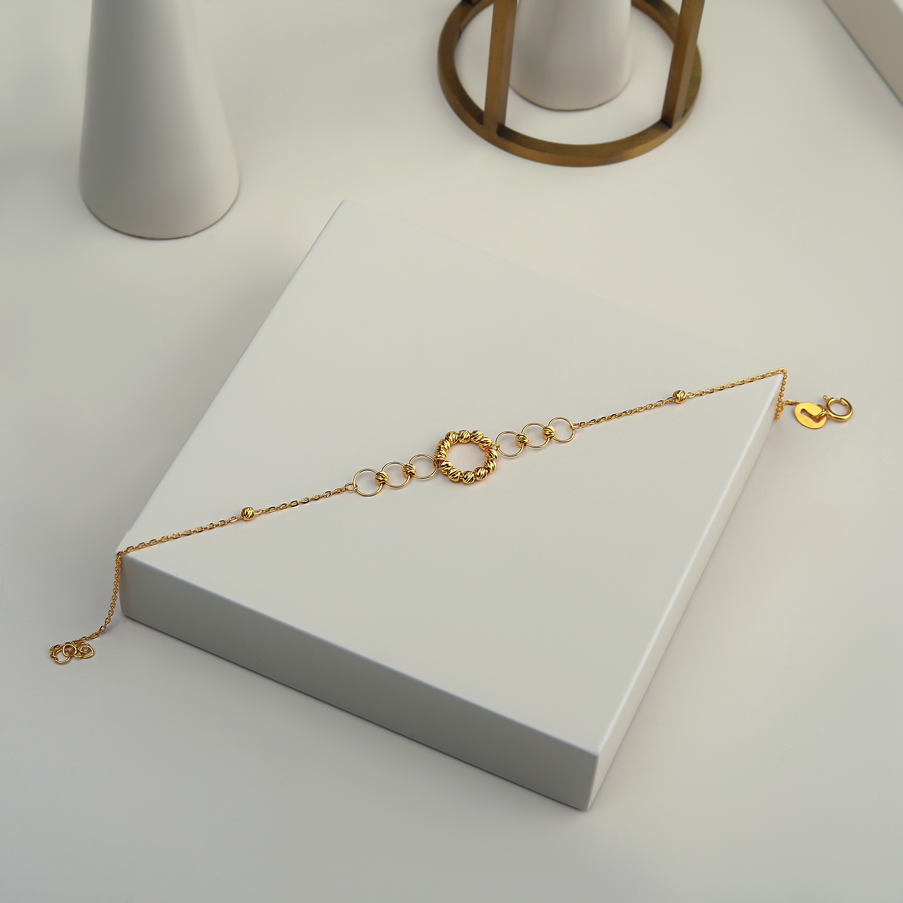 21 karat gold bracelet, Turkish made - (H-1018)